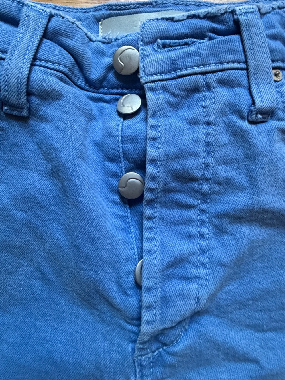 Joe’s Jeans Blue Distressed Denim Shorts - Picture 3 of 7